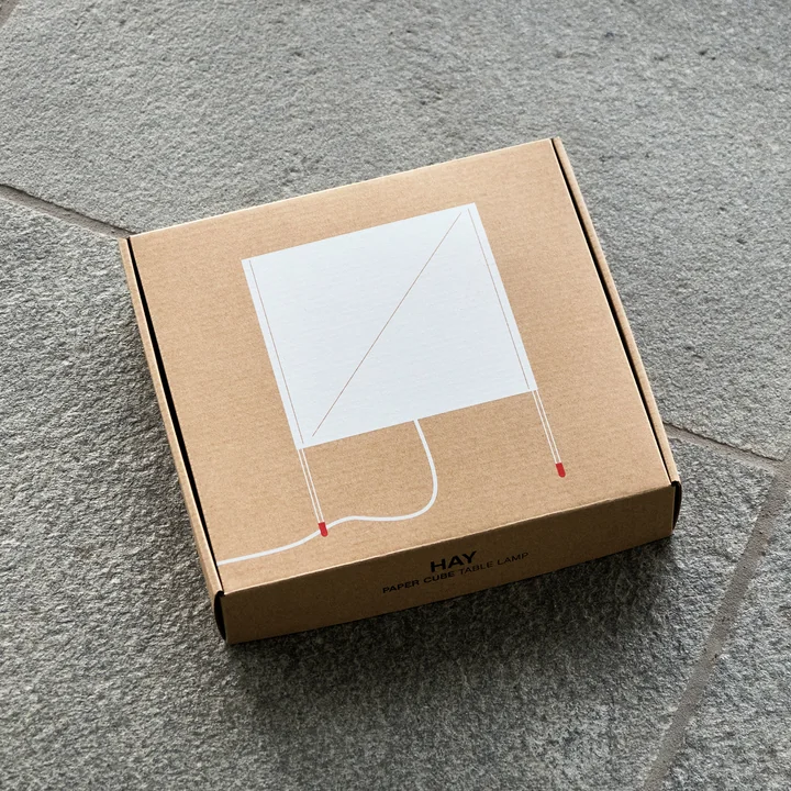 Paper Cube Papier Tischleuchte von HAY