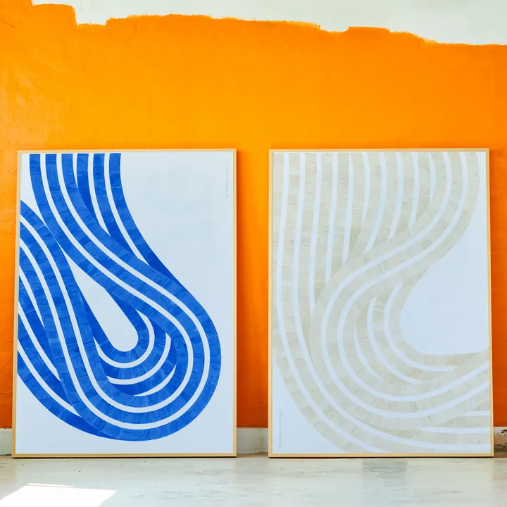 Entropy Blue Poster von Paper Collective