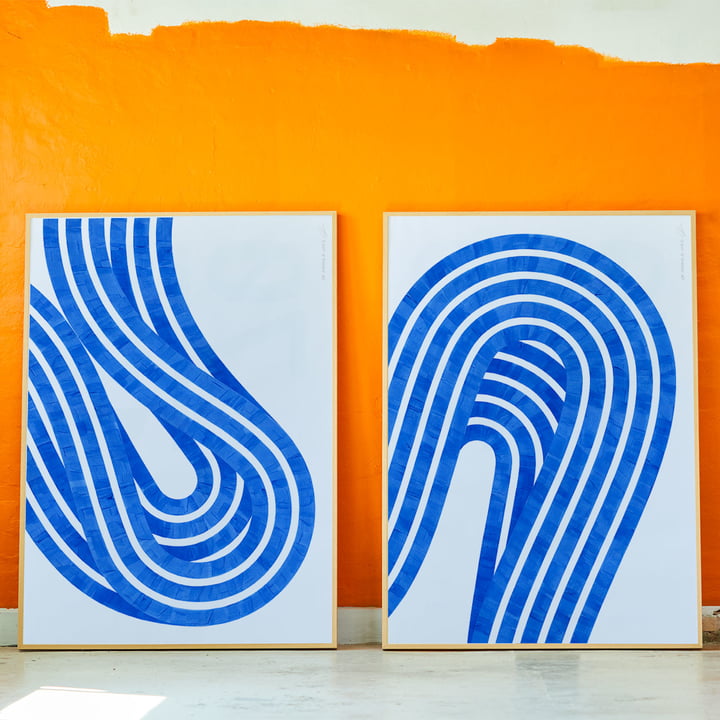 Entropy Blue Poster von Paper Collective