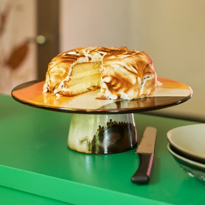 70's Schale mit Fuss von HKliving in der Ausführung retro wave