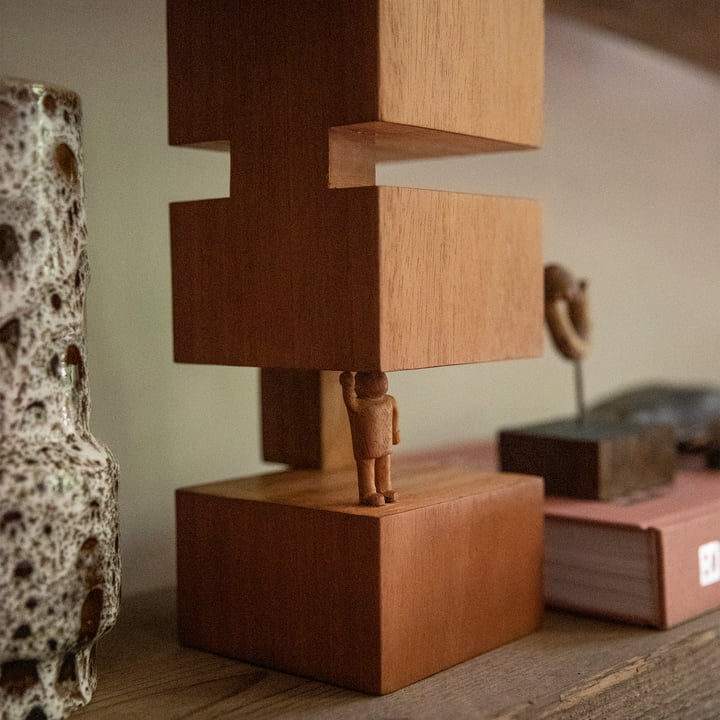 Objects Holz-Skulptur; Empowered / braun von HKliving