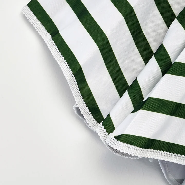 Oktogon Sonnenschirm, Ø 180 cm, grün / weiss von House Doctor