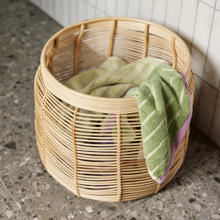 Luna Aufbewahrungskorb, Rattan natur von Hübsch Interior
