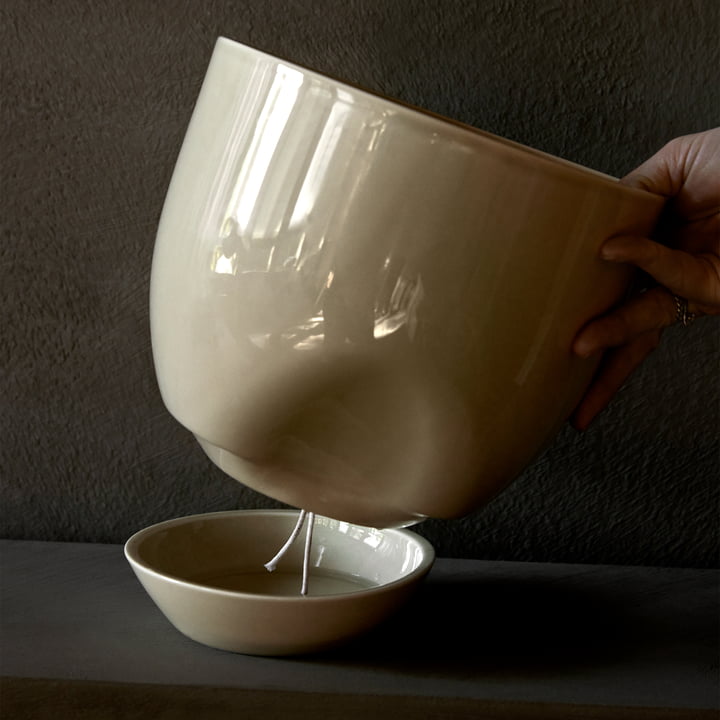 Hydrous Pflanztopf, Ø 20 cm, aschgrau von Audo