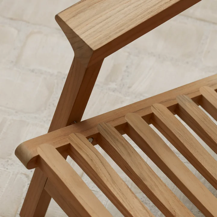 AH603 Liegestuhl, Teak unbehandelt von Carl Hansen