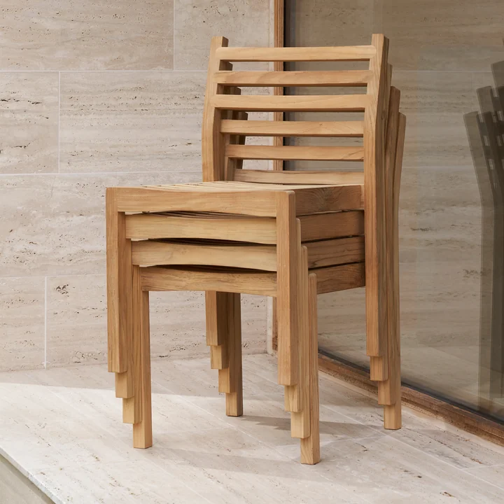 AH501 Gartenstuhl, Teak unbehandelt von Carl Hansen