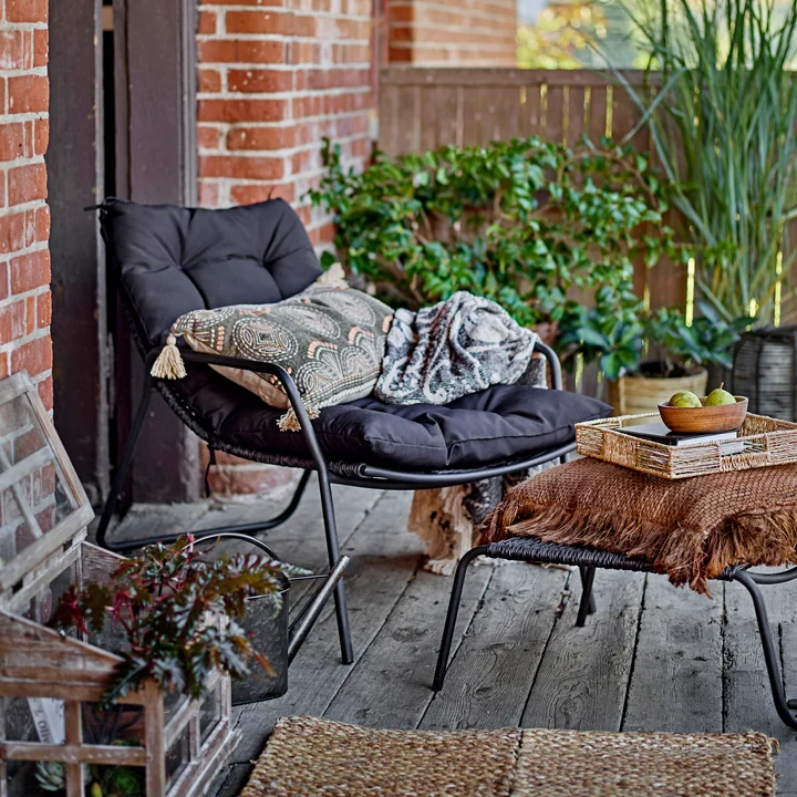 Bloomingville - Boel Liegestuhl mit Fussablage