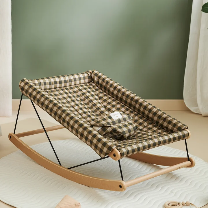 Growing Green Babywippe mit Polster von Nobodinoz