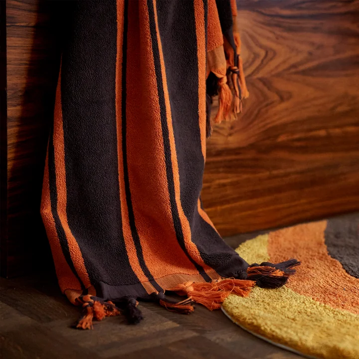 1965 Badetuch, 70 x 140 cm, orange / braun von HKliving