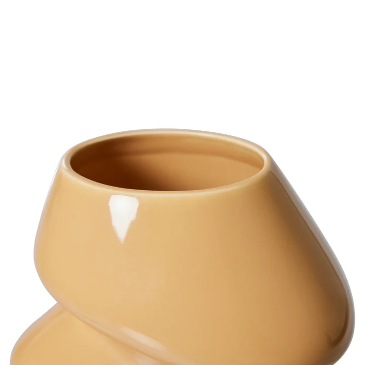 Keramik Vase Organic, S, cappuccino von HKliving