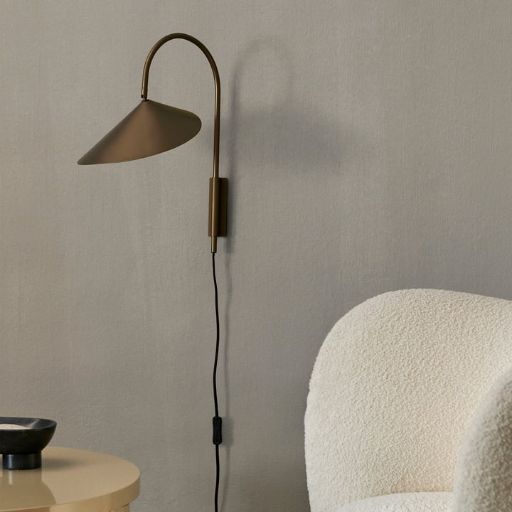 ferm Living - Arum Swivel Wandleuchte, bronze