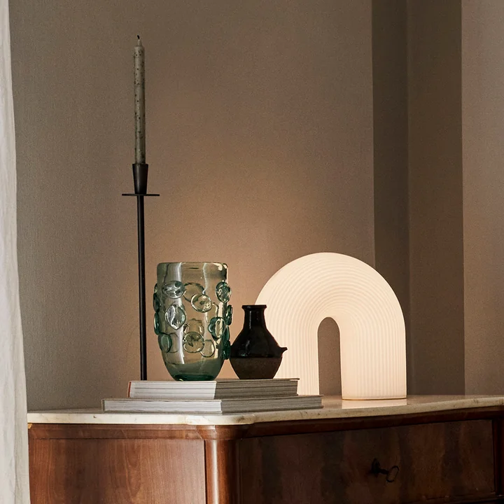 Ferm Living - Lump Vase, H 25 cm x Ø 17 cm, klar (recycelt)