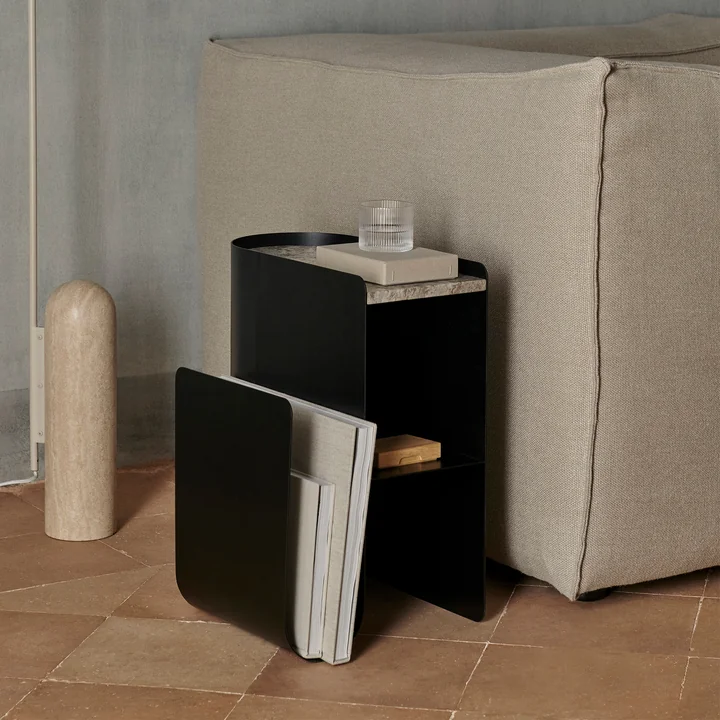 Ferm Living - Vault Beistelltisch, schwarz