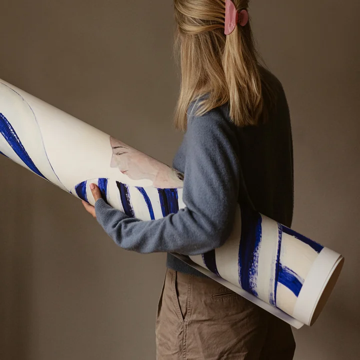 Blue Stripe At Concorde von Sofia Lind von The Poster Club