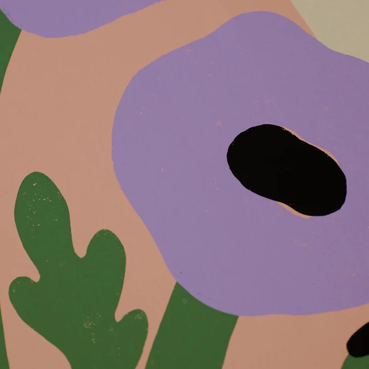 Purple Poppies von Madelen Möllard von The Poster Club