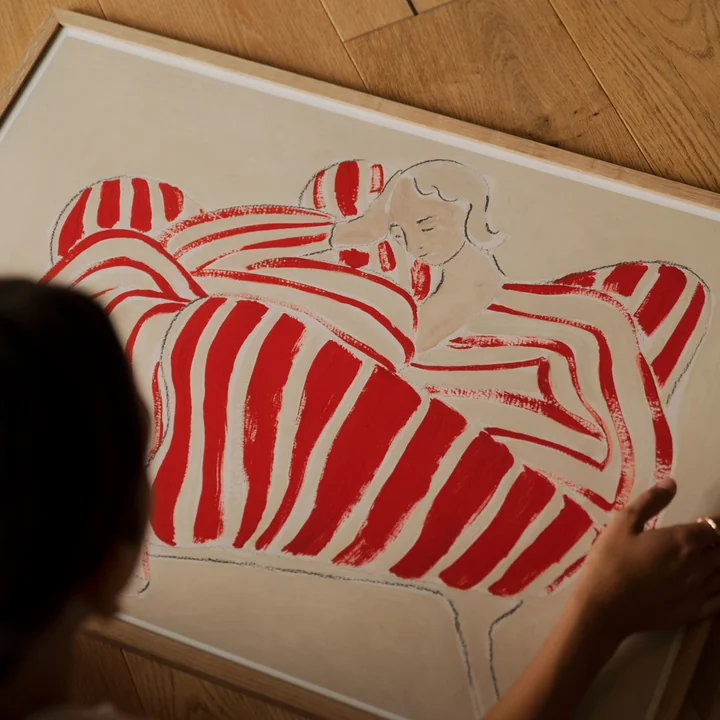 Red Chair von Sofia Lind für The Poster Club