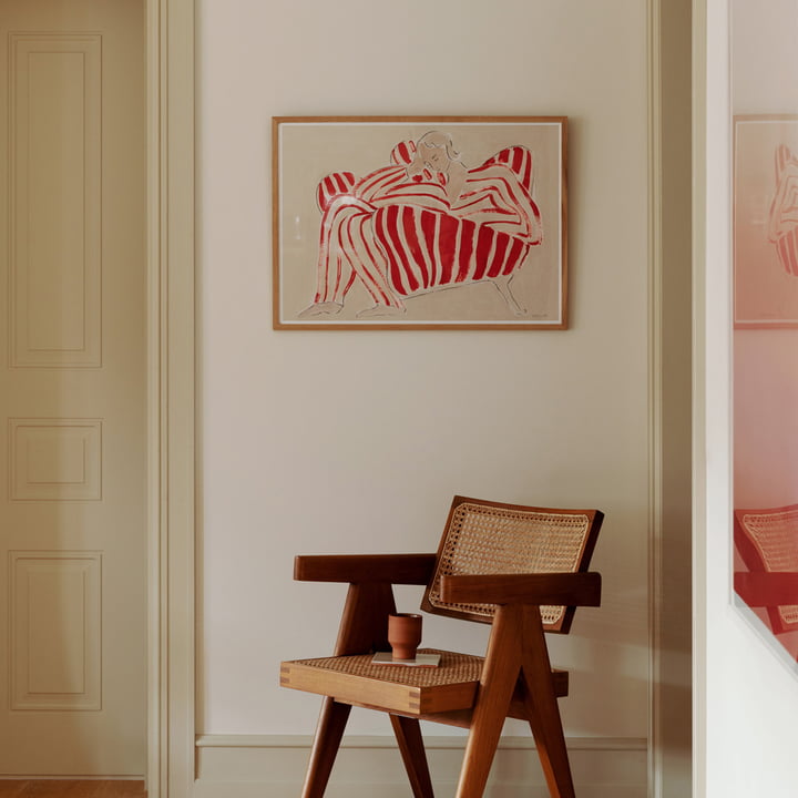 Red Chair von Sofia Lind für The Poster Club