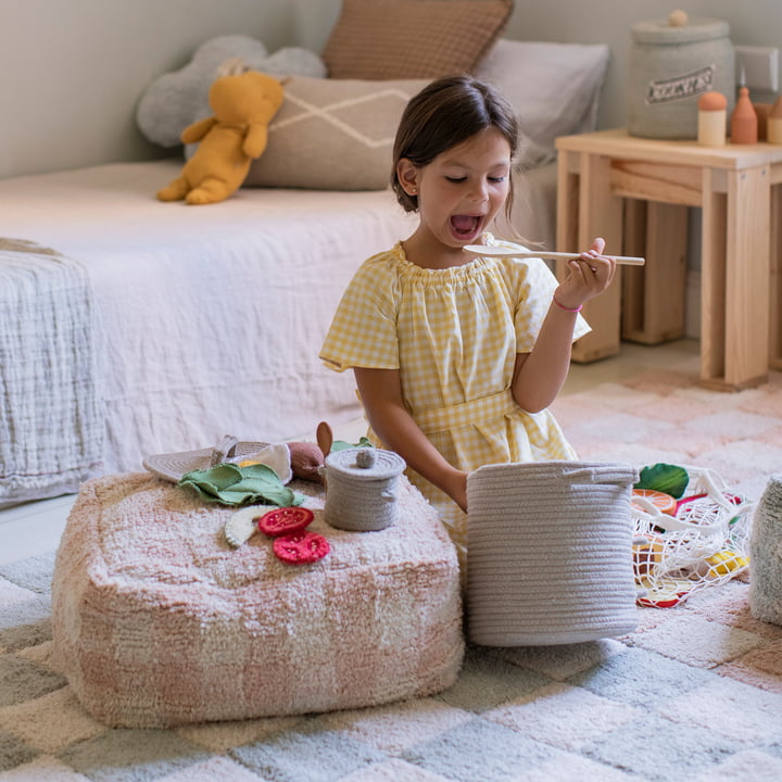 Spiel- und Aufbewahrungskorb, Little Chef, natur von Lorena Canals