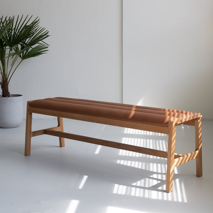 Studio Zondag - Leef Bank 140 cm, cognac