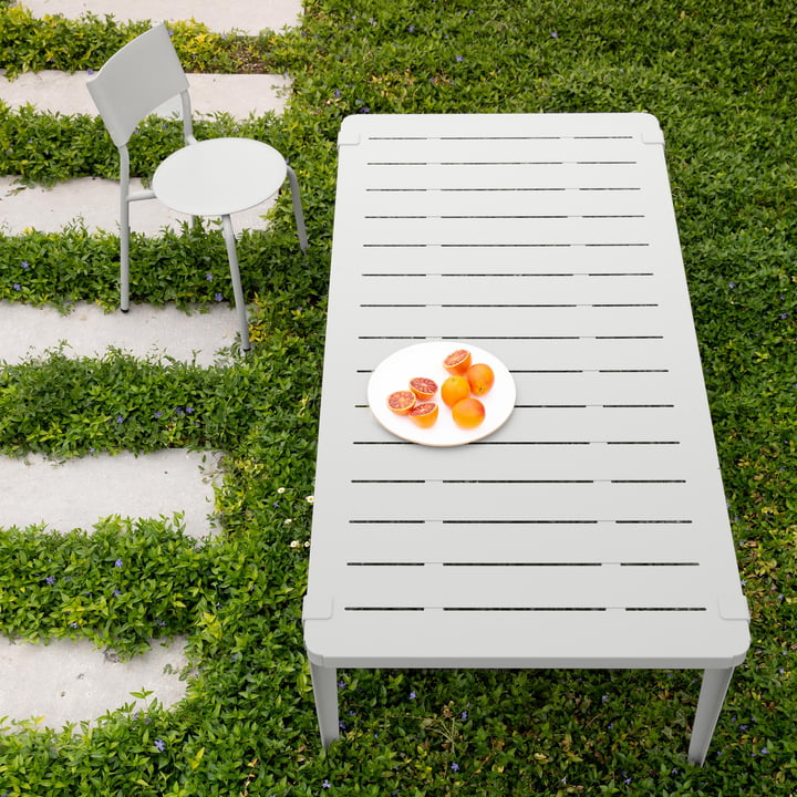 Gartentisch MIDI Kollektion, 190 x 90 cm, kreidegrau von TipToe