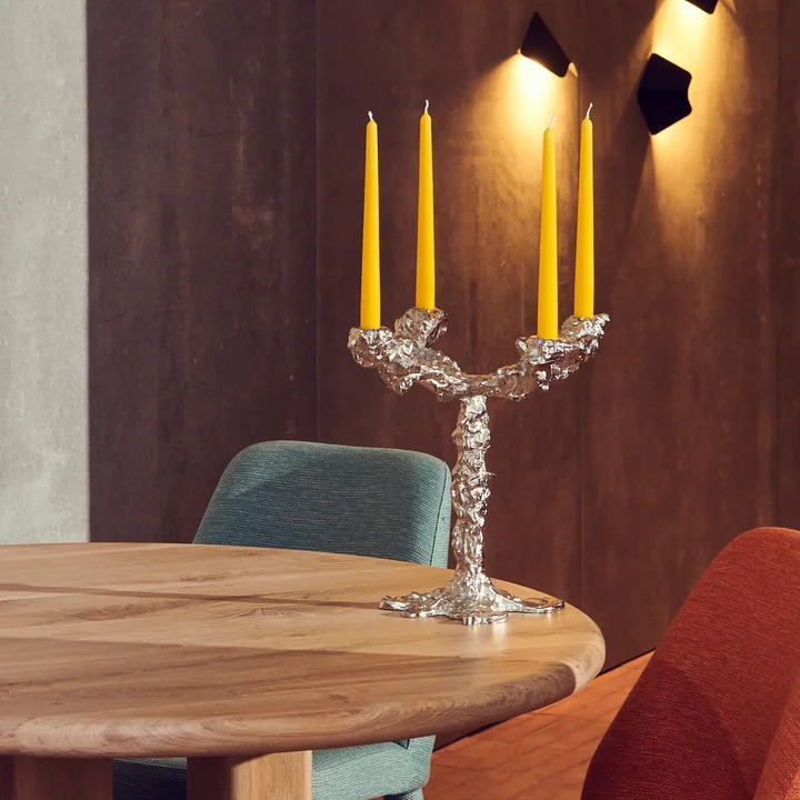 Pols Potten - Drip Kerzenständer, 4-armig, silber