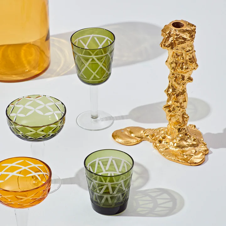 Pols Potten - Drip Kerzenständer, L, gold