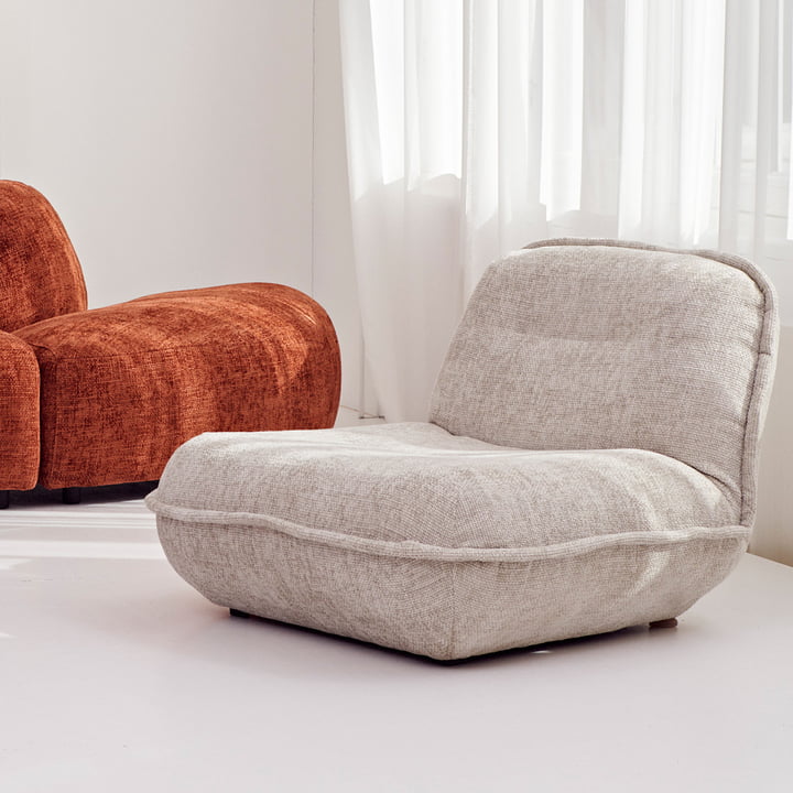 Puff Lounge Sessel, weiss von Pols Potten