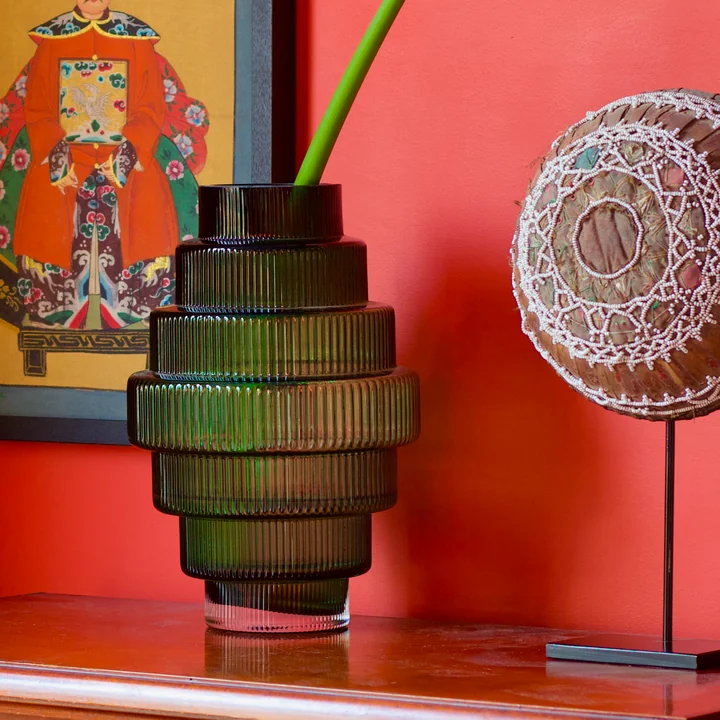 Steps Vase, grün von POLSPOTTEN