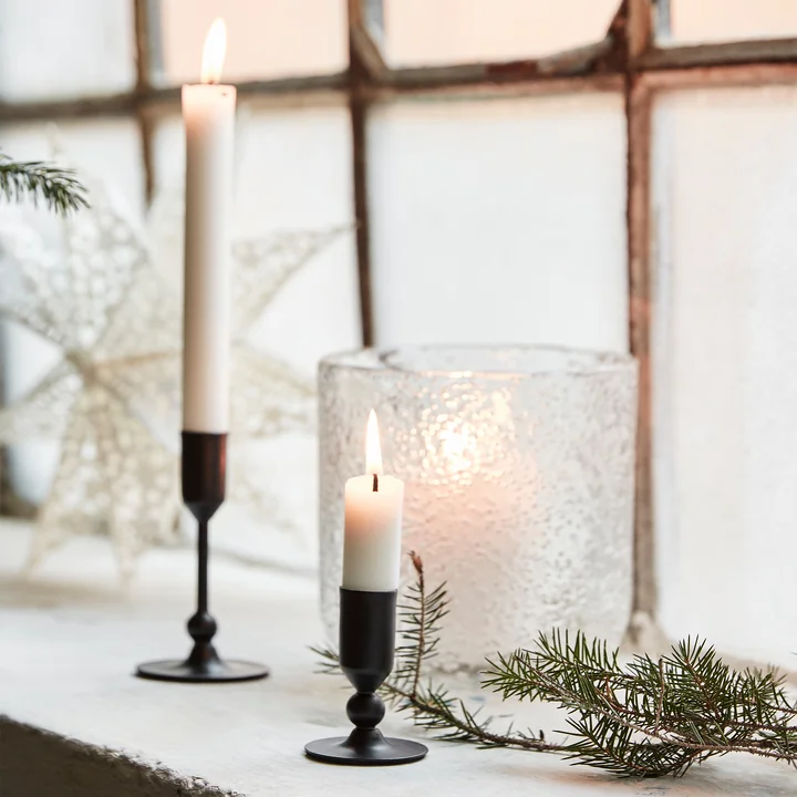 Folk Kerzenständer von House Doctor in der Farbe schwarze Antike