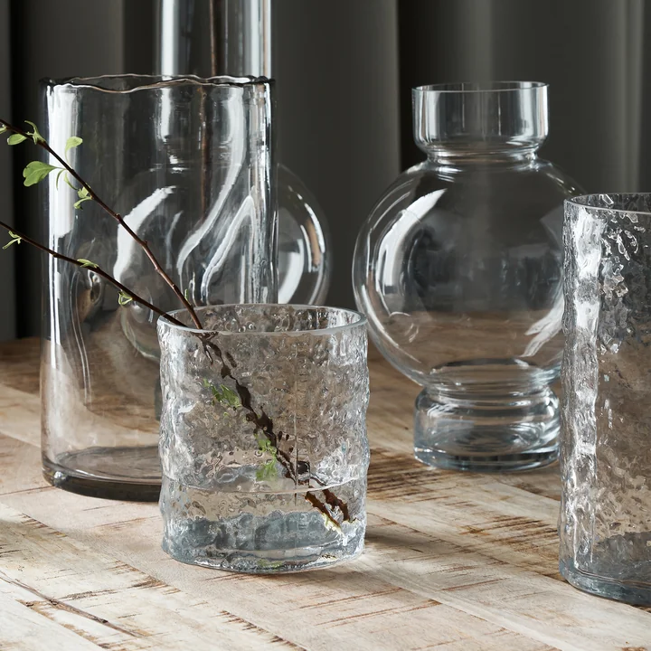 House Doctor - Huri Vase, H 13 cm, klar