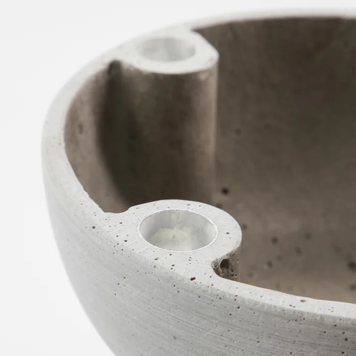 Marb Kerzenständer von House Doctor in der Farbe grau