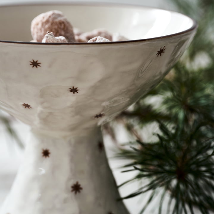 Starry Schale von House Doctor in der Farbe weiss