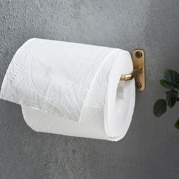 Welo Toilettenpapierhalter von House Doctor in der Ausführung Messing