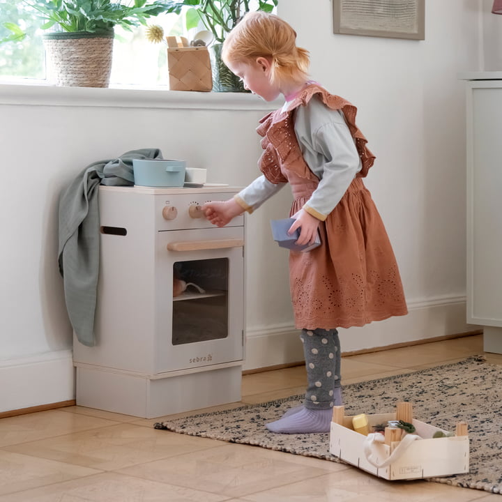 KIDchen Kinderküche aus Holz, beige von Sebra