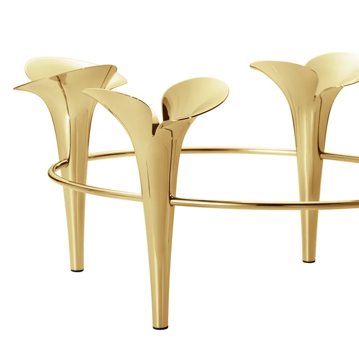 Bloom Botanica Kerzenhalter, gold von Georg Jensen