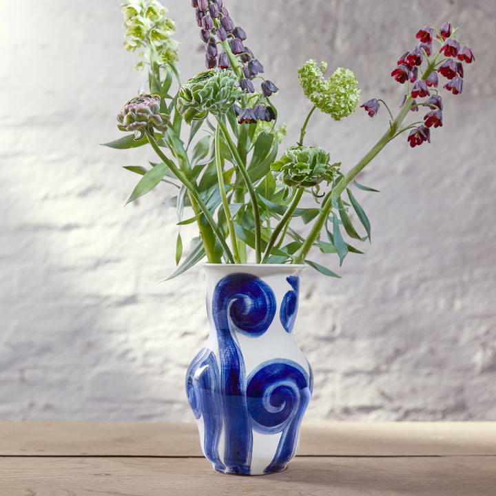 Tulle Vase von Kähler Design in der Farbe blau