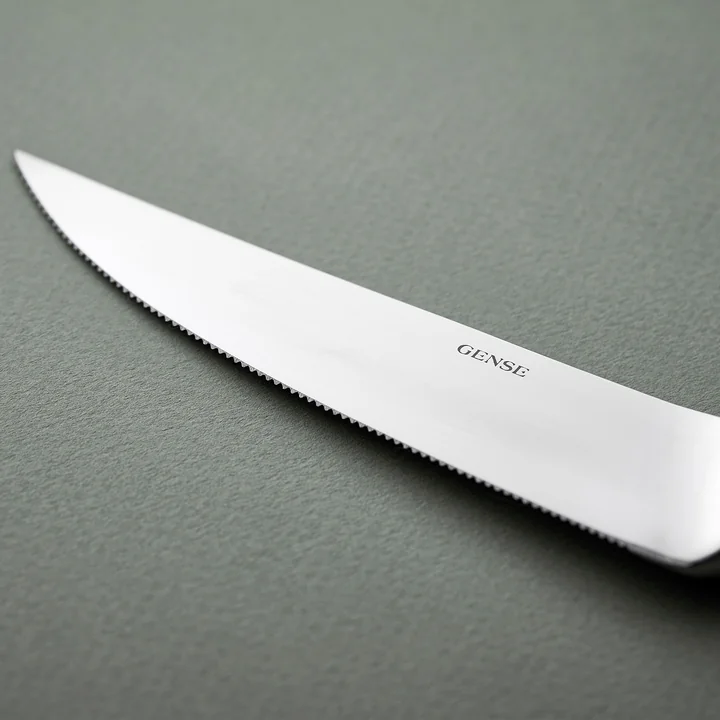 Gense - Norm Steakmesser, matter Stahl (4er-Set)