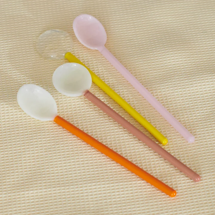 Glas-Löffel im Set von HAY