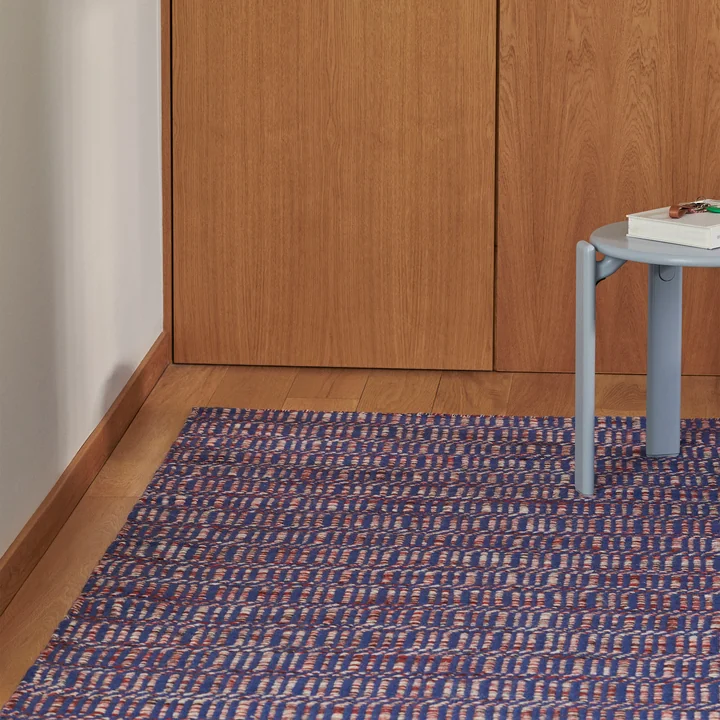 Radio Teppich, 80 x 50 cm, rot / blau von HAY