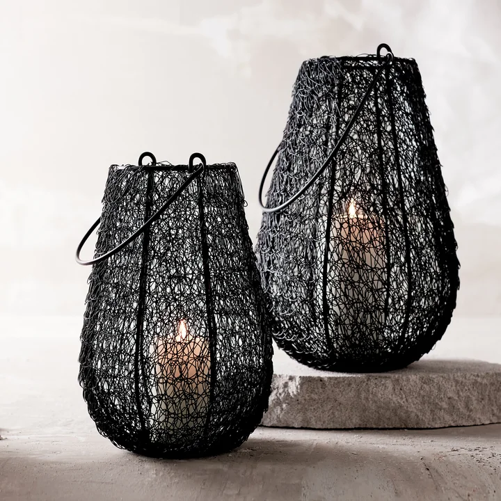 Muubs - Kumo Laterne, schwarz