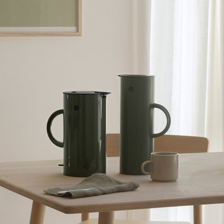 Stelton - Isolierkanne EM 77, 1 l soft dark forest