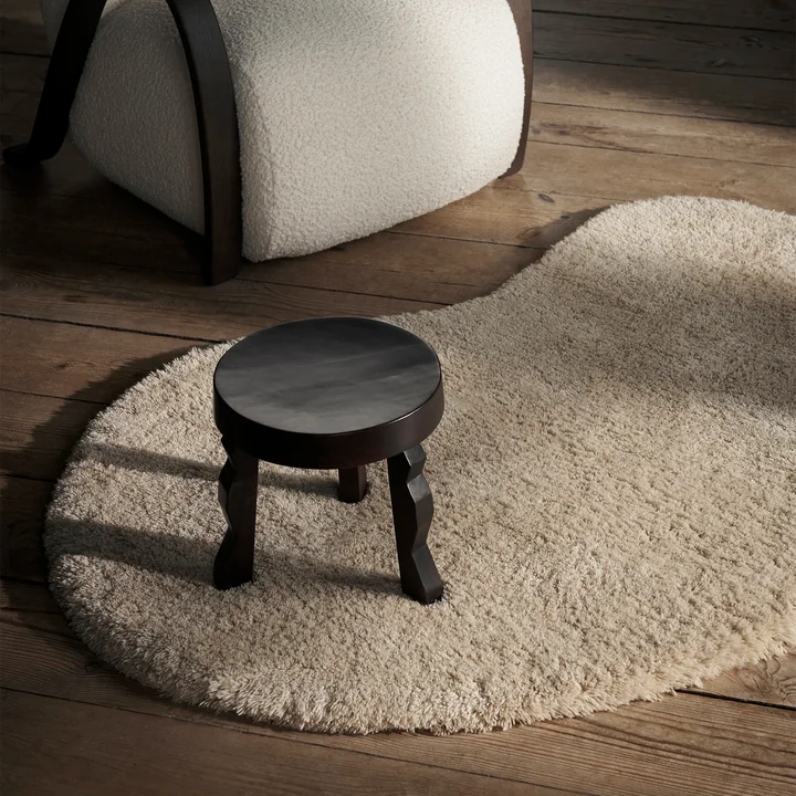 Forma Wollteppich S, aschbraun, Faye Hocker von Ferm Living