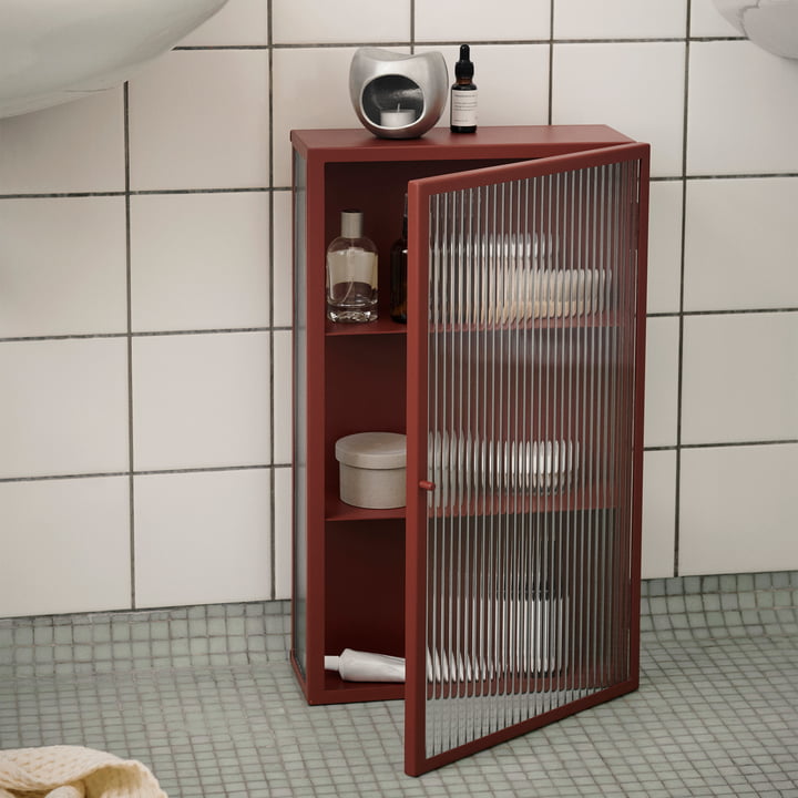 Haze Wandschrank, Glas / oxide red von ferm Living