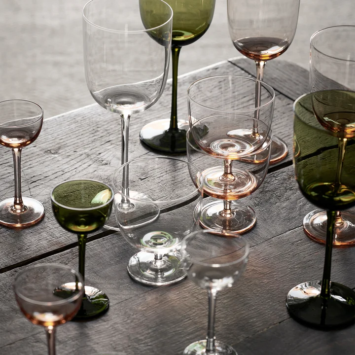 Host Gläser, klar und blush von Ferm Living