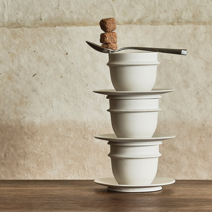 Dune Espressotasse by Kelly Wearstler, Untertasse, Alabaster weiss von Serax