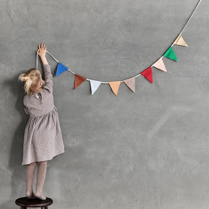 OYOY - Moni Musselin Girlande, 240cm, multi