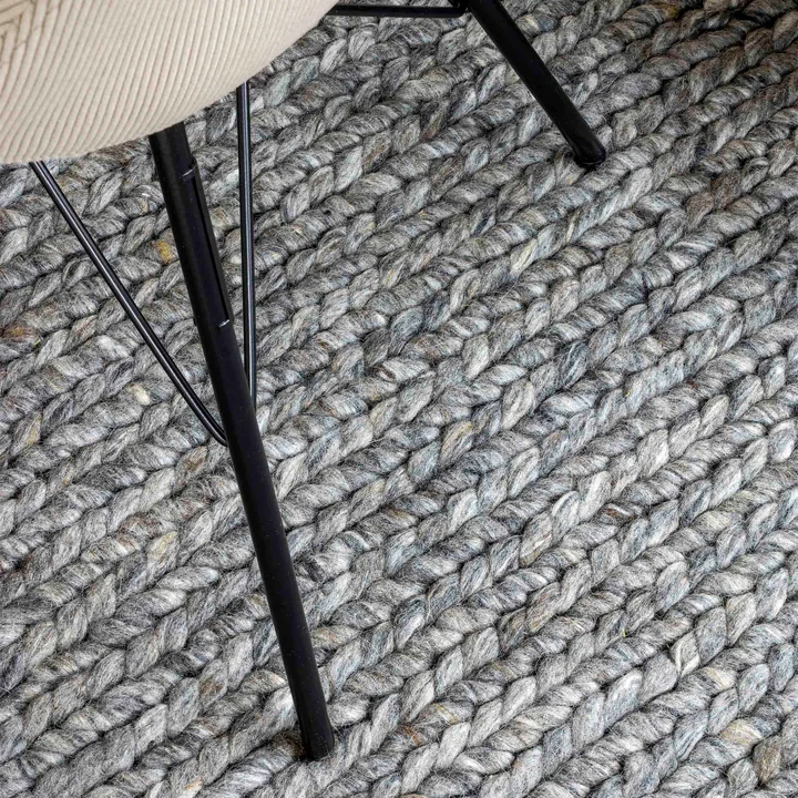 Nuuck - Fletta Teppich, grau / braun