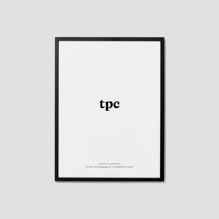 Bilderrahmen Eiche schwarz, Plexiglas für The Poster Club