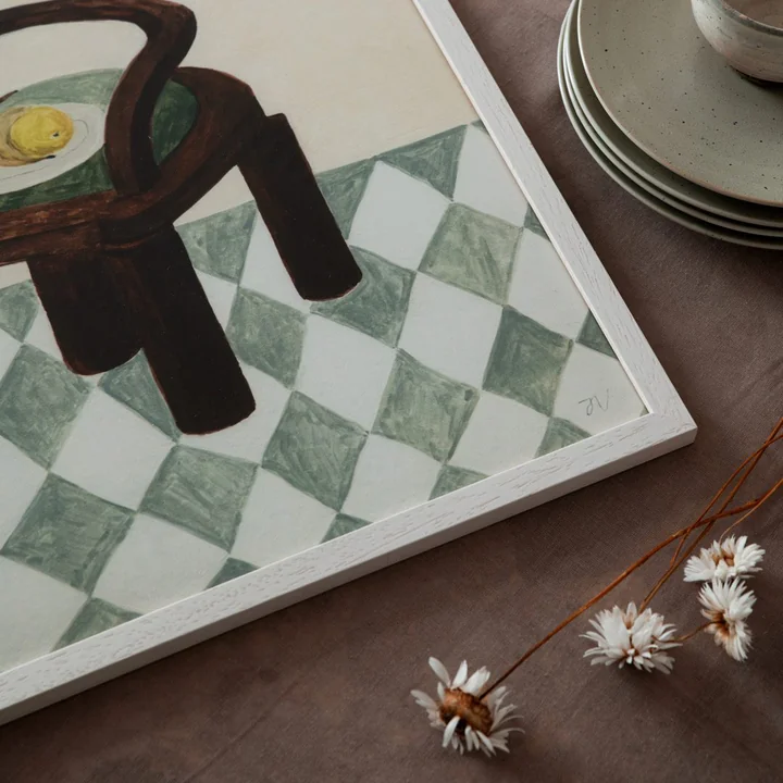 Bilderrahmen Eiche weiss für The Poster Club