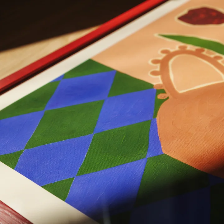 Red Tulips von Carla Llanos für The Poster Club